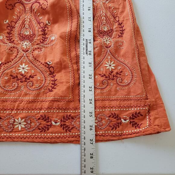 Y2k Babydoll Top Womens Small Boho Embroidered Crochet Sleeveless Fairy Whimsy - Picture 7 of 10